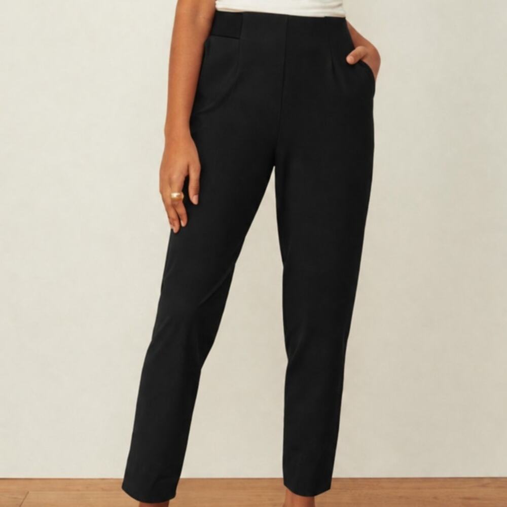 Aday Womens Size XS Black Turn It Around Pants Stretch Travel Career